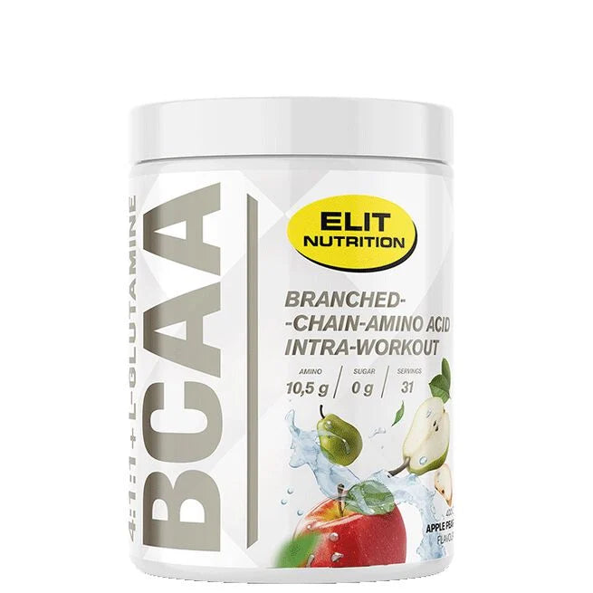 ELIT BCAA 4:1:1 + L-glutamine, 400 g, Apple Pear