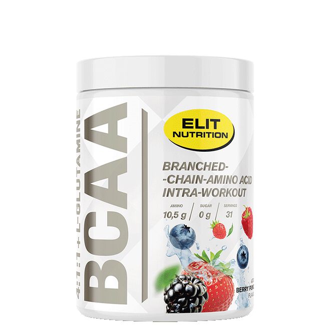ELIT BCAA 4:1:1 + L-glutamine, 400 g, Berry