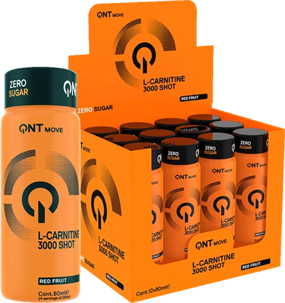 QNT L-Carnitine 3000 mg - 12 x 80 ml - Red Fruit