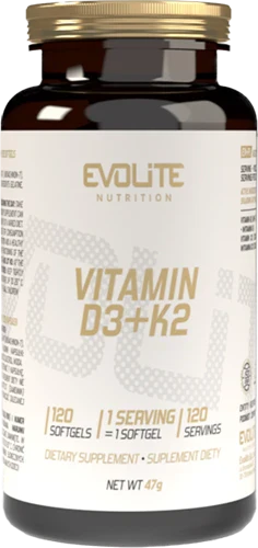 Evolite Vitamin D3+K2 - 120 softgels