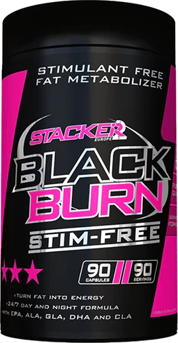 Stacker2 Black Burn Stim Free - 90 caps