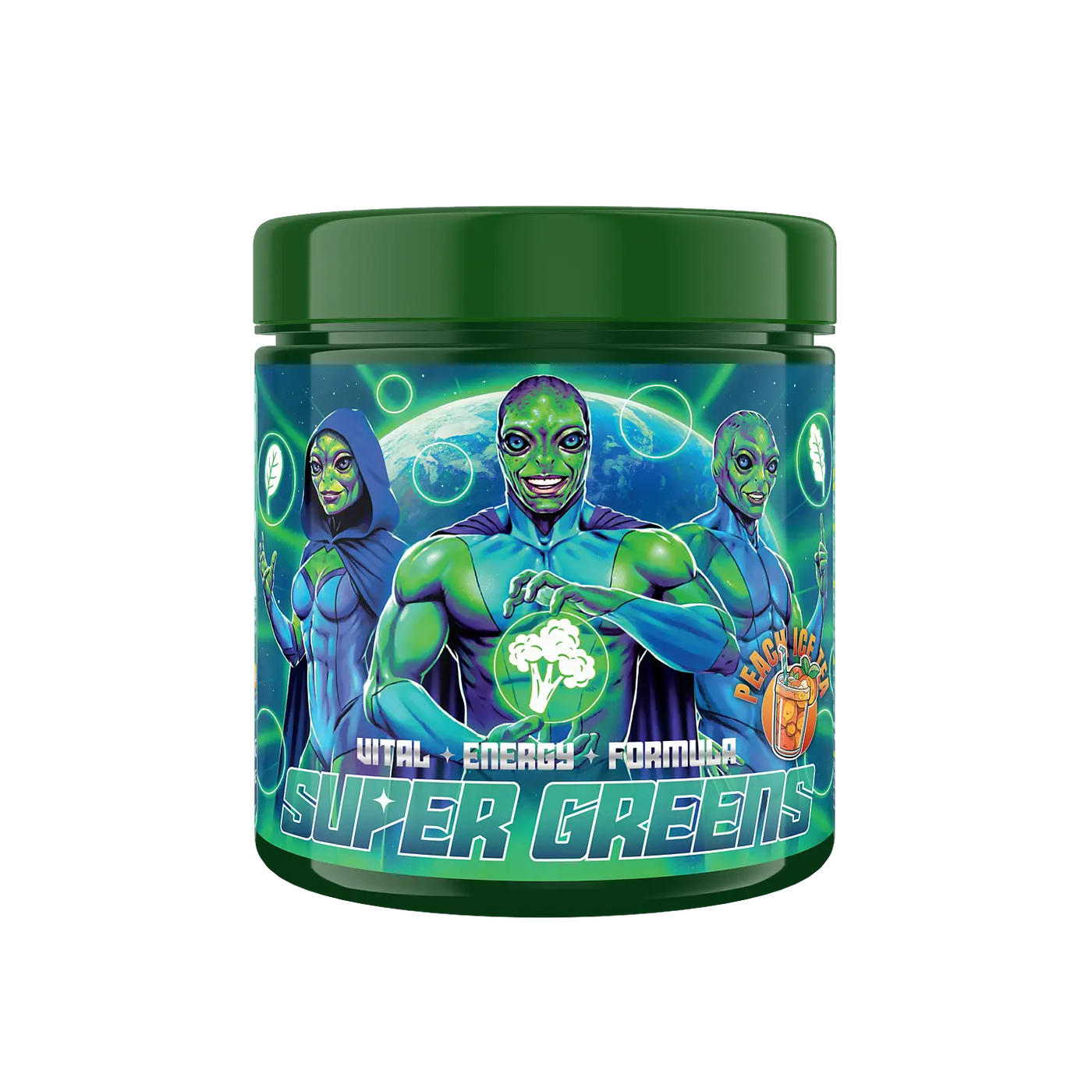 Super Greens - Peach Ice tea