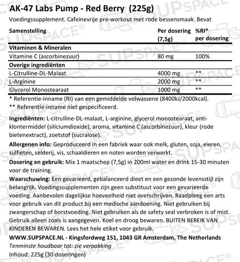 AK-47 Labs Pump - 225 g