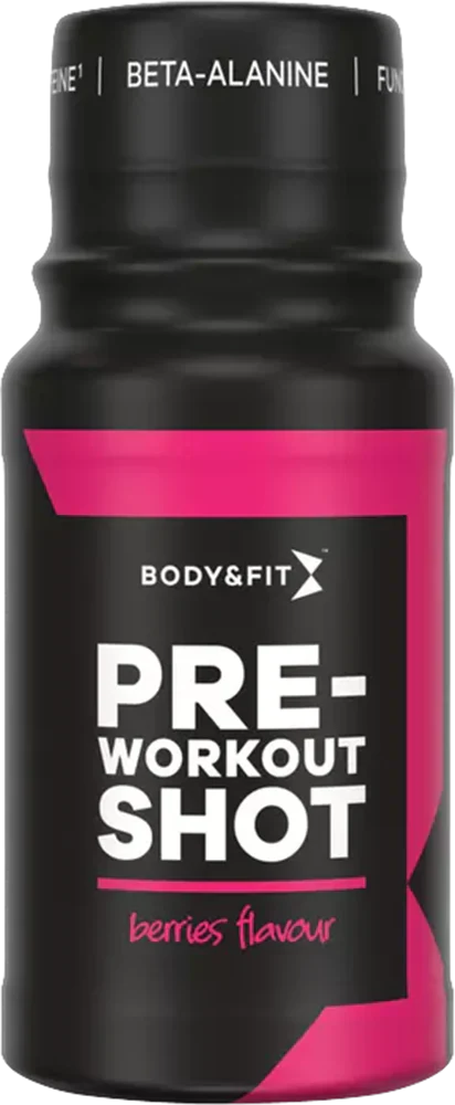 Body & Fit Pre-workout Shot - 12 x 60 ml Berries