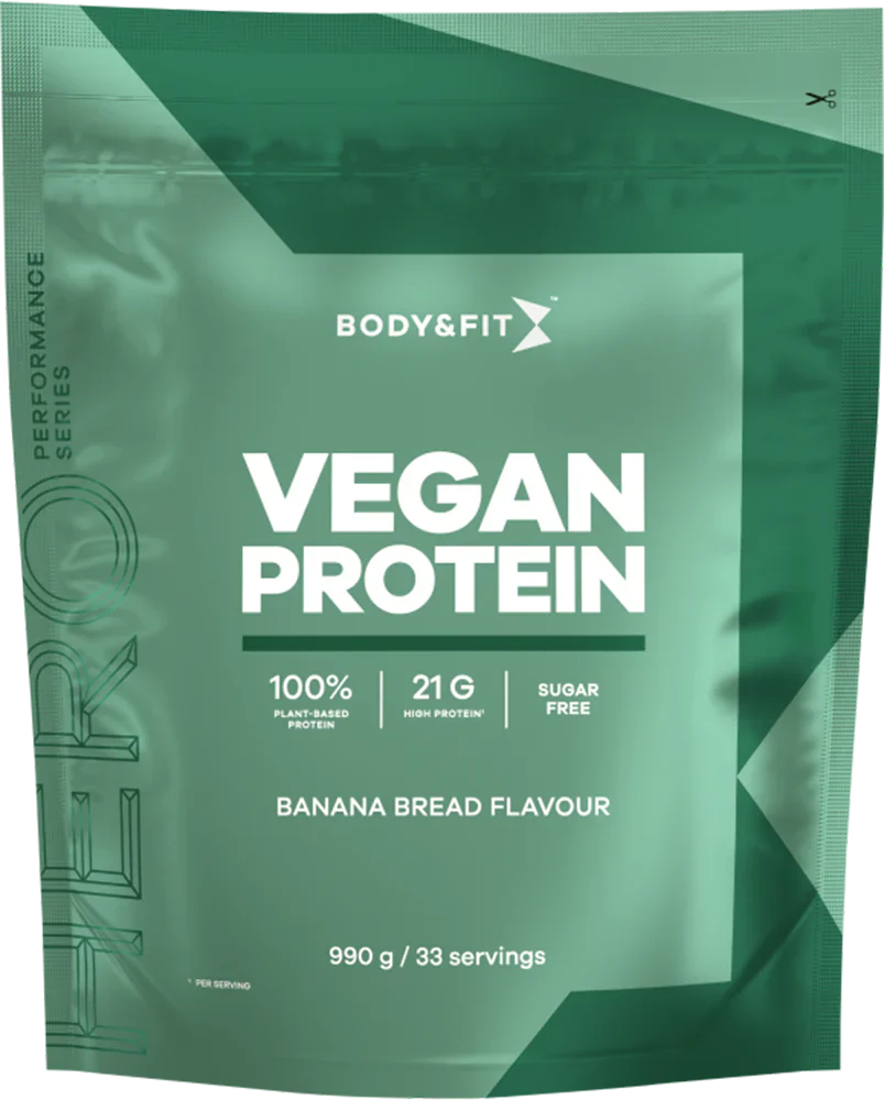 Body & Fit Vegan Protein - 990 g Banana Bread
