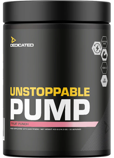 Dedicated Nutrition Unstoppable Pump - 405 g Fruit Punch