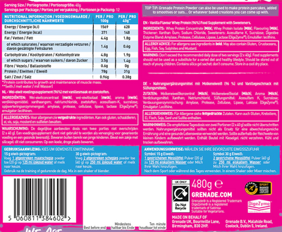 Grenade Protein - 480 g Birthday Cake