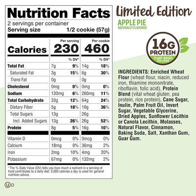 Lenny & Larry's The Complete Cookie - 12 x 113 g Apple Pie