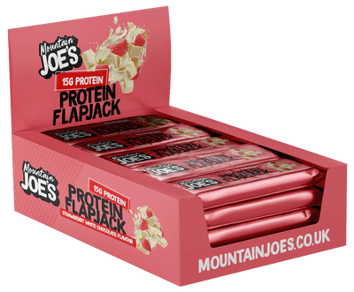 Mountain Joe's Protein Flapjacks - 16 x 60 g Strawberry & White Choco