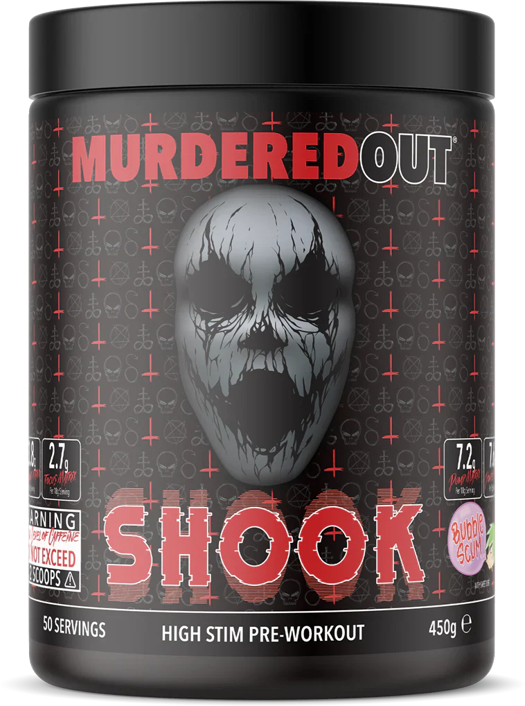 Murdered Out SHOOK Pre-Workout - 450 g Bubblescum