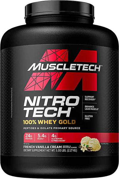 MuscleTech Nitro Tech 100% Whey Gold - 908 g French Vanilla Cream