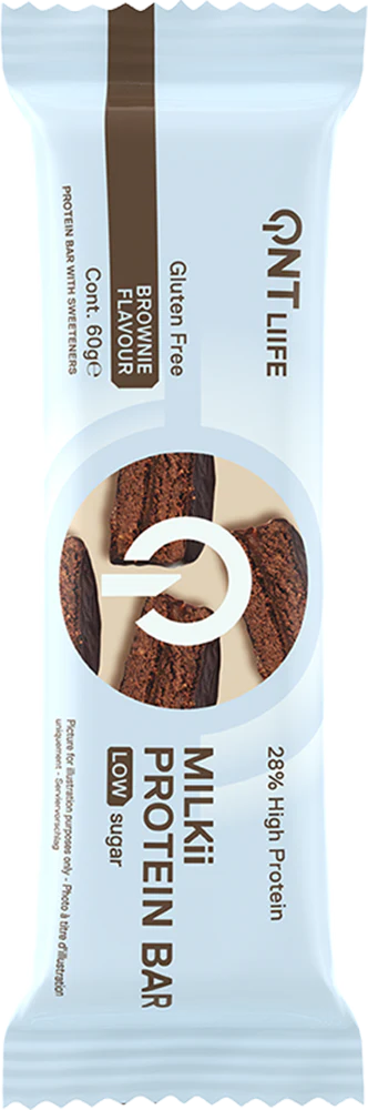QNT Milkii Protein Bar - 12 x 60 g Brownie