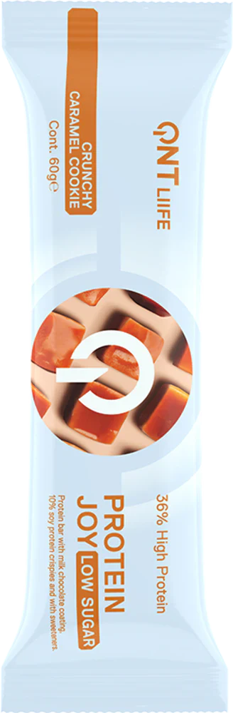 QNT Protein Joy 36% - 12 x 60 g Crunchy Caramel Cookie