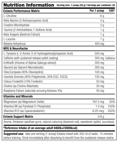 Stacker2 Extasis - 400 g Fruit Punch