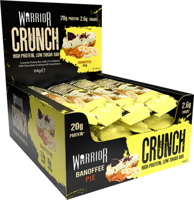Warrior Crunch Bar - 12 x 64 g Banoffee Pie