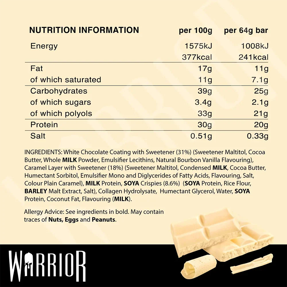 Warrior Crunch Bar - 12 x 64 g Banoffee Pie