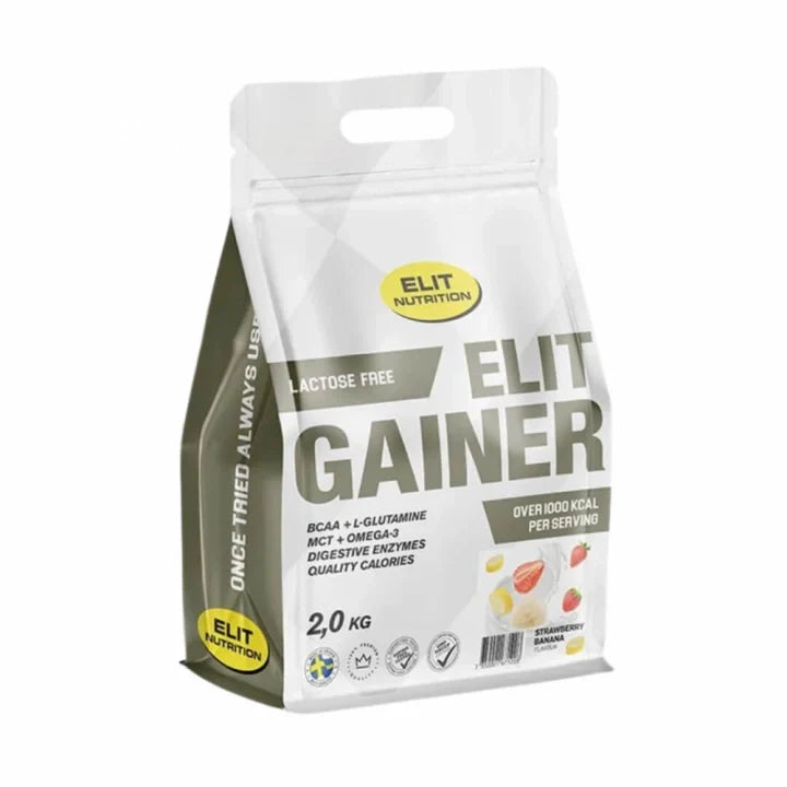 ELIT GAINER - Lactose free, 2000 g, Strawberry Banana