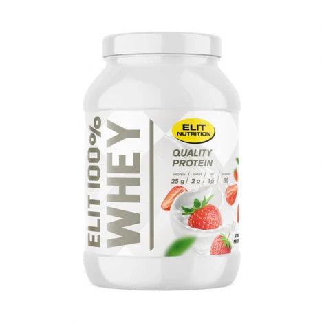 ELIT 100% Whey, 900 g, Strawberry Fruit - Laktosfri