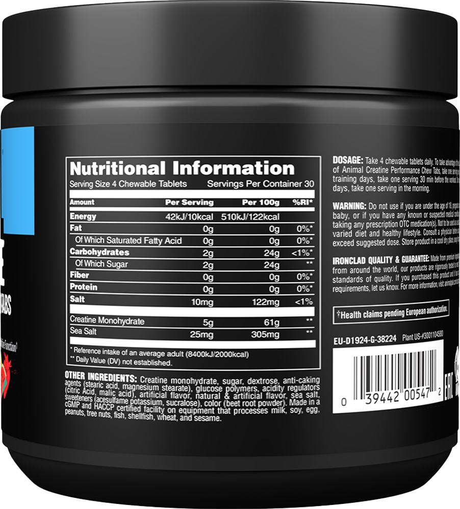 Animal Creatine Chews - 120 tabs Fruit Punch