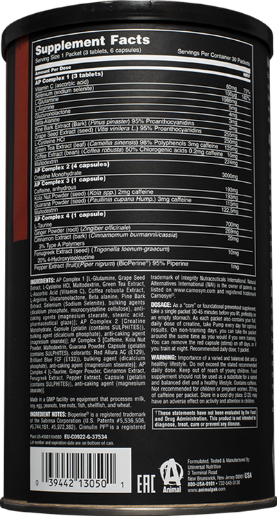 Animal Pump - 30 packs