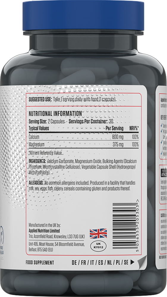 Applied Nutrition Calcium & Magnesium - 60 caps