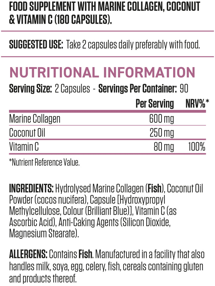 Applied Nutrition Collagen + Coconut - 90 caps