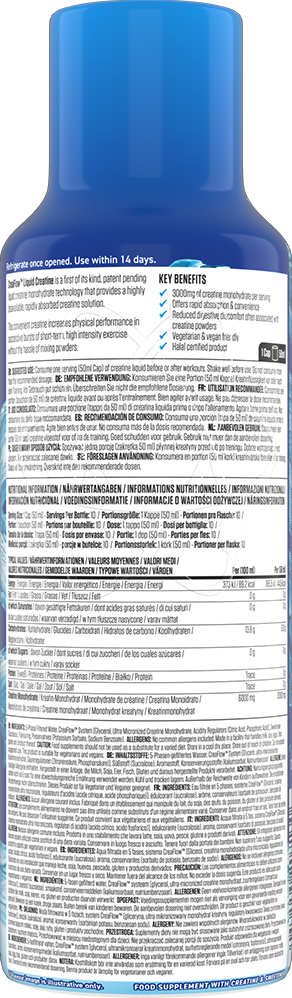 Applied Nutrition CreaFlow Liquid Creatine - 500 ml Blue Raspberry