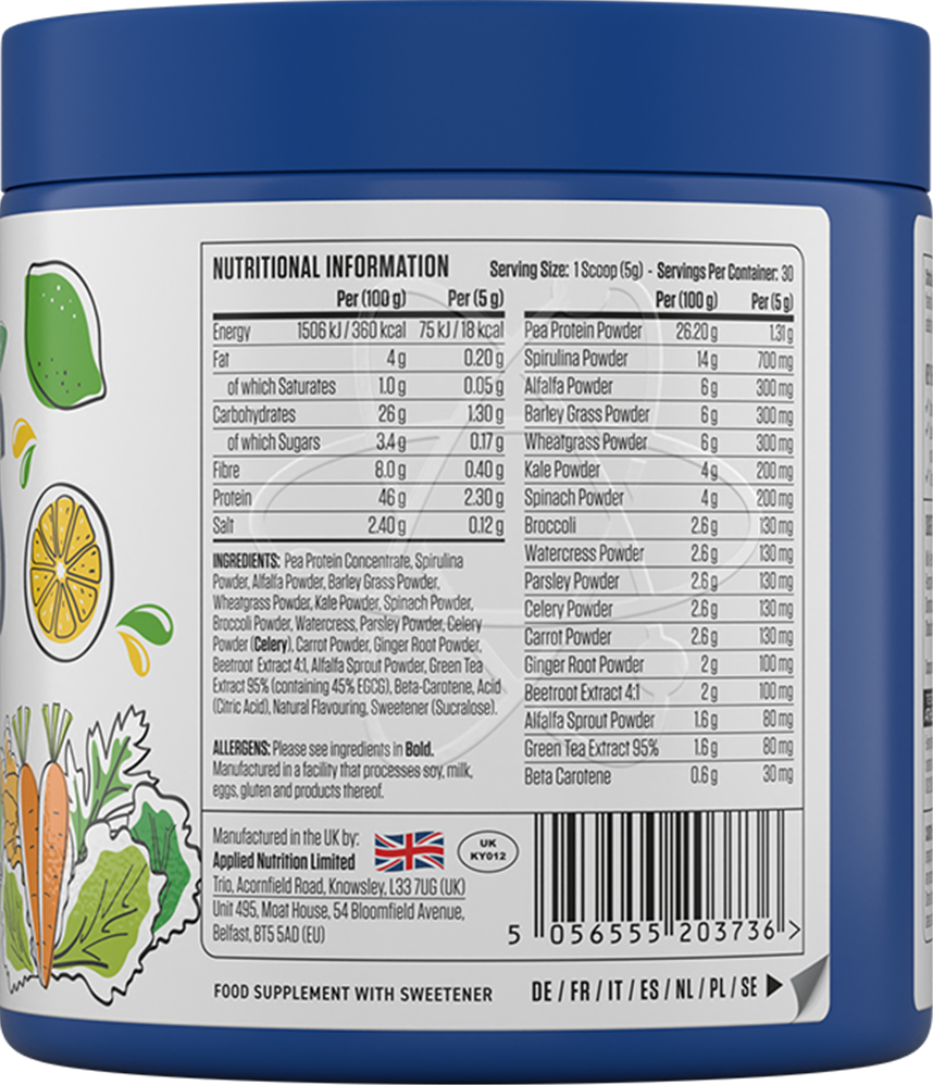 Applied Nutrition Flavoured Critical Greens - 150 g Unflavoured