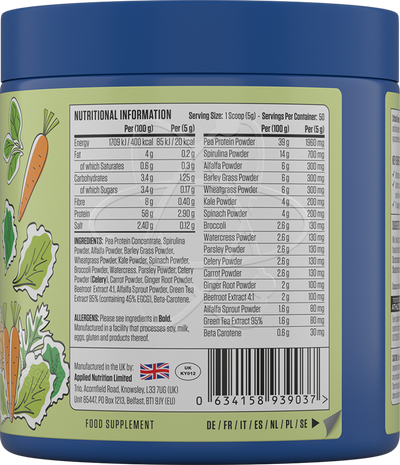 Applied Nutrition Critical Greens - 250 g - Unflavoured