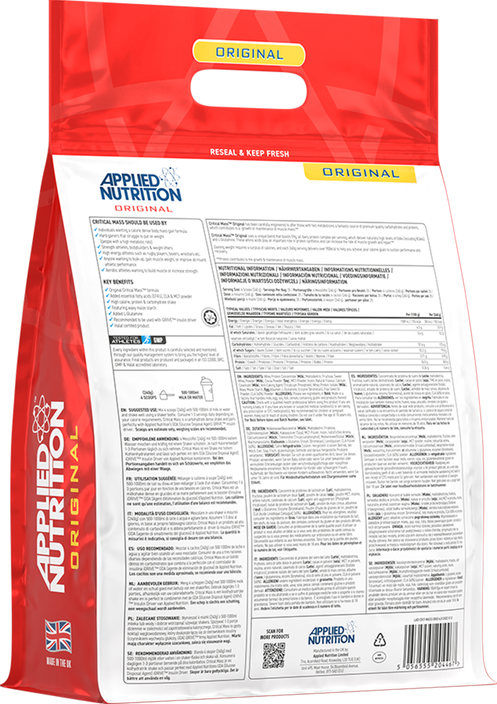 Applied Nutrition Critical Mass Original - 6000 g