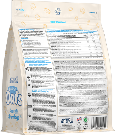 Applied Nutrition Critical Oats Protein Porridge - 600 g