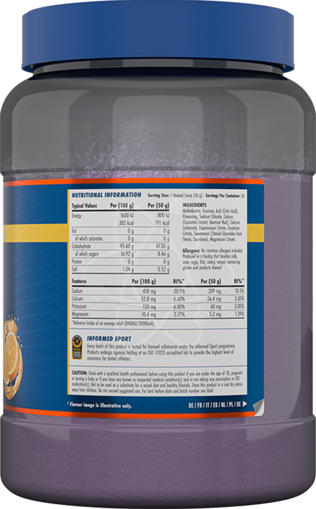 Applied Nutrition Endurance Carb & Electrolyte Energy - 1500 g Orange Burst