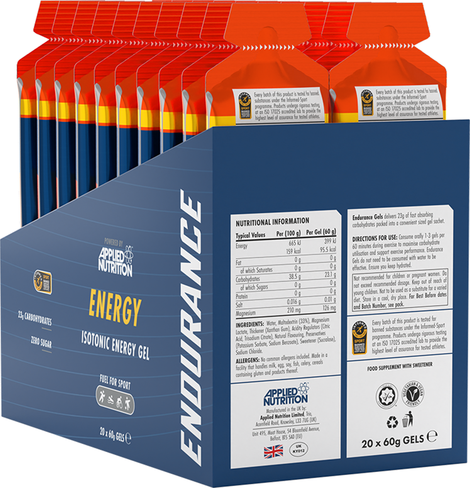 Applied Nutrition Isotonic Energy Gel - 20 x 60 ml Orange