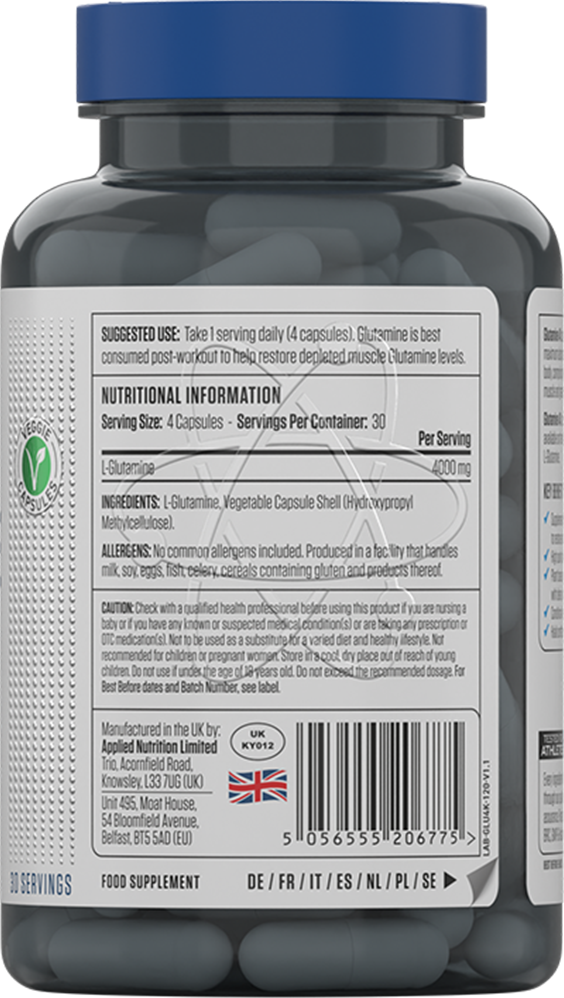 Applied Nutrition Glutamine 4K - 120 caps