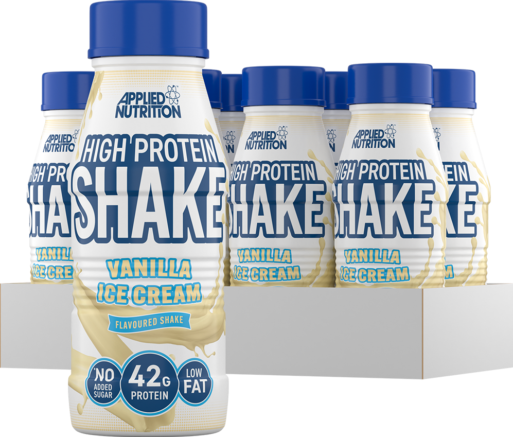 Applied Nutrition High Protein Shake - 8 x 500 ml Vanilla Ice Cream
