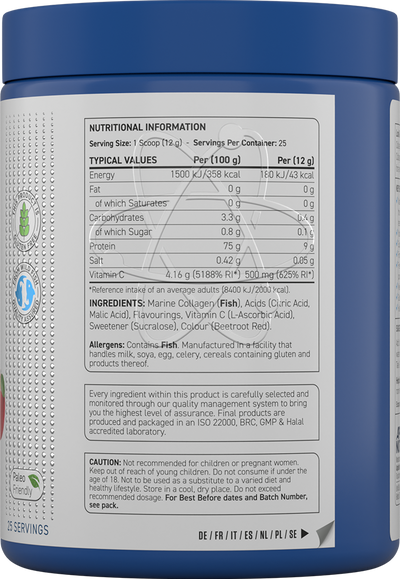 Applied Nutrition Marine Collagen Powder - 300 g Cherry Apple