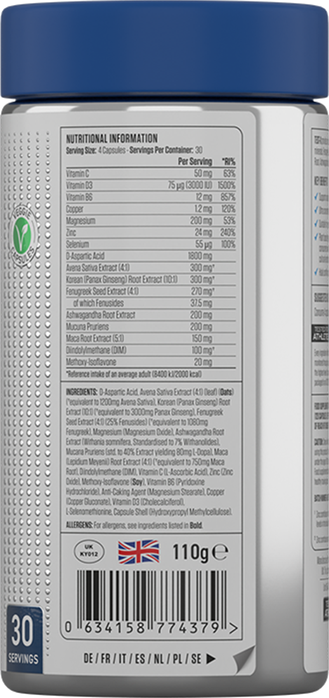 Applied Nutrition Test-X - 120 caps