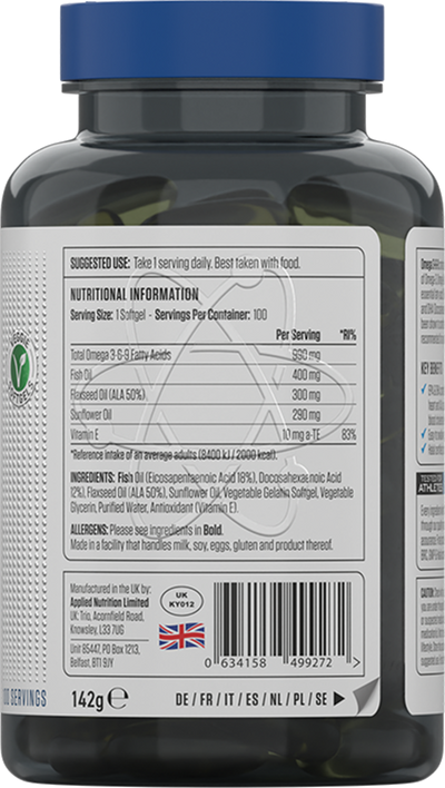 Applied Nutrition Tri-Omega 369 - 100 softgels