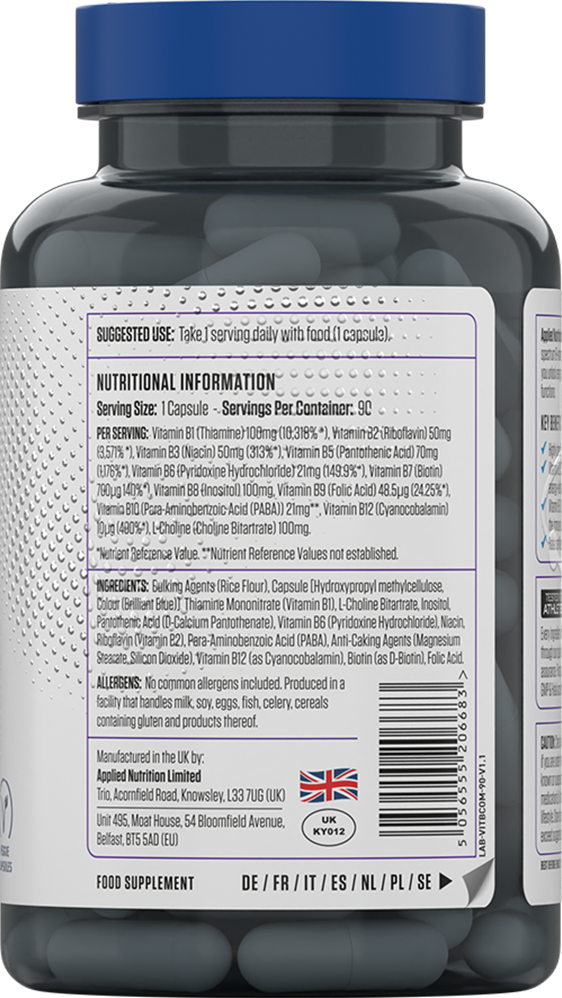 Applied Nutrition Vitamin B Complex - 90 caps