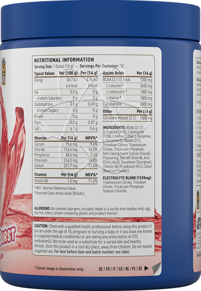 Applied Nutrition BCAA Amino Hydrate - 450 g Fruit Burst