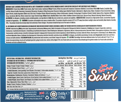 Applied Nutrition Swirl Duo Bar - 12 x 60 g