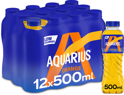 Aquarius - 12 x 500 ml Orange
