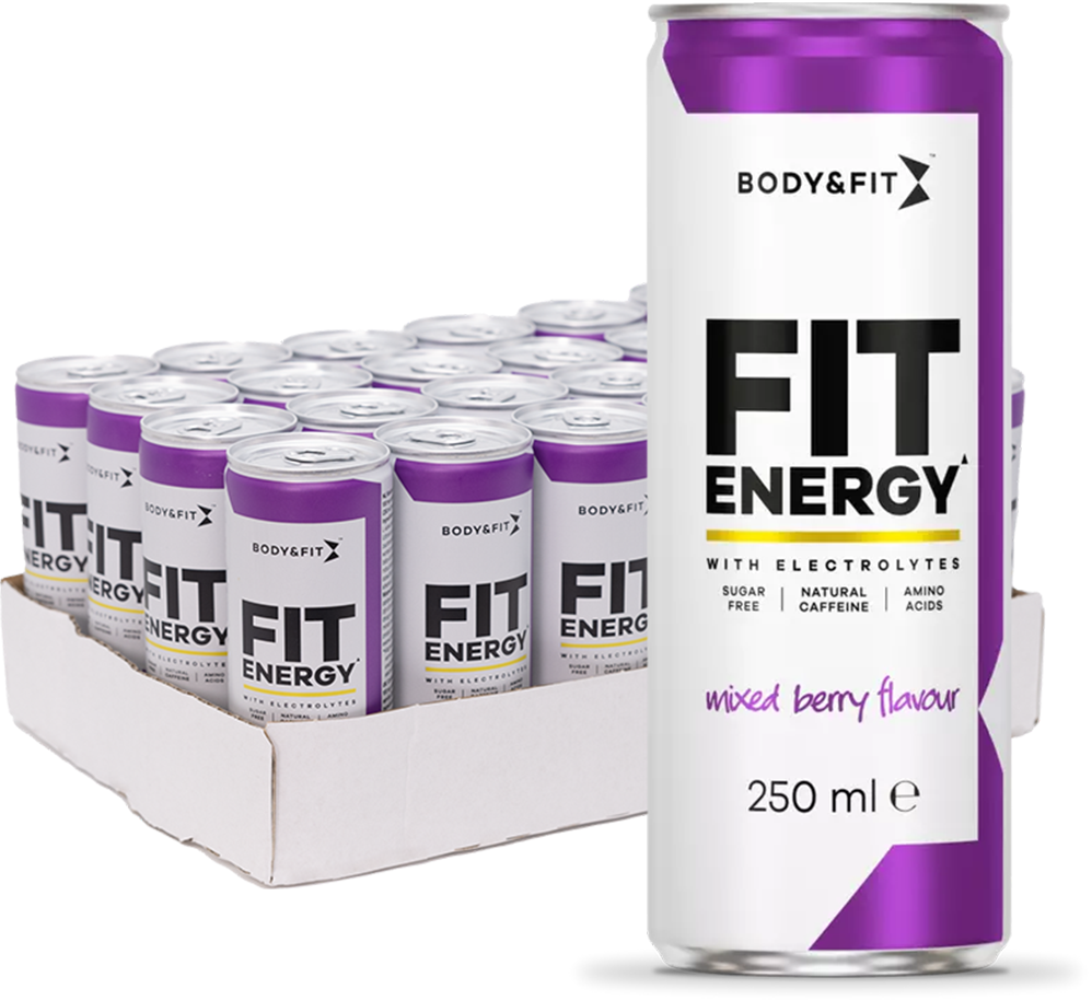 Body & Fit Fit Energy - 24 x 250 ml Mixed Berry