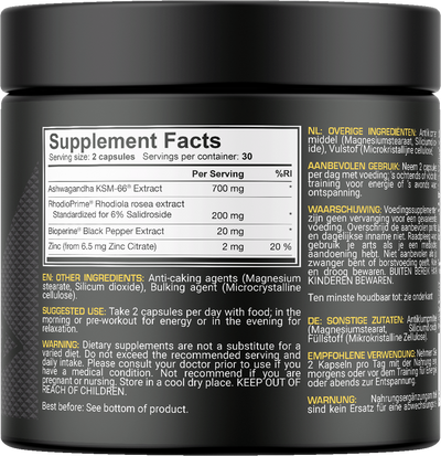 Dedicated Nutrition Ashwa-Bol - 60 caps