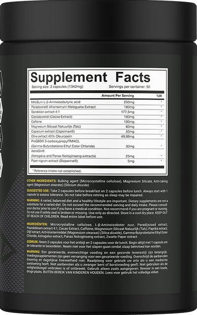 Dedicated Nutrition Lipo-Bol - 100 caps