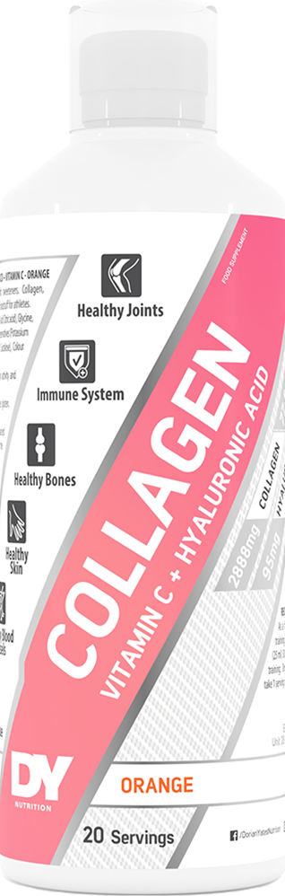 Dorian Yates Nutrition Collagen + Vitamin C + Hyaluronic Acid - 500 ml Orange