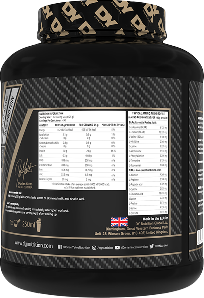 Dorian Yates Nutrition Shadowhey Anabolic Hydrolised Protein - 2270 g