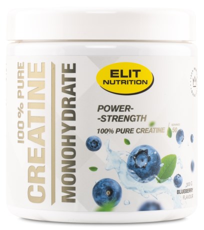 ELIT 100% Pure Creatine monohydrate, 300 g, Blueberry