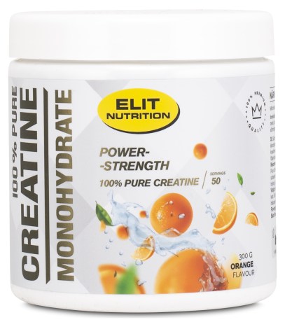 ELIT 100% Pure Creatine monohydrate, 300 g, Orange