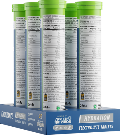 Applied Nutrition Endurance Hydro Tabs - 6 x 20 tabs - Lemon & Lime